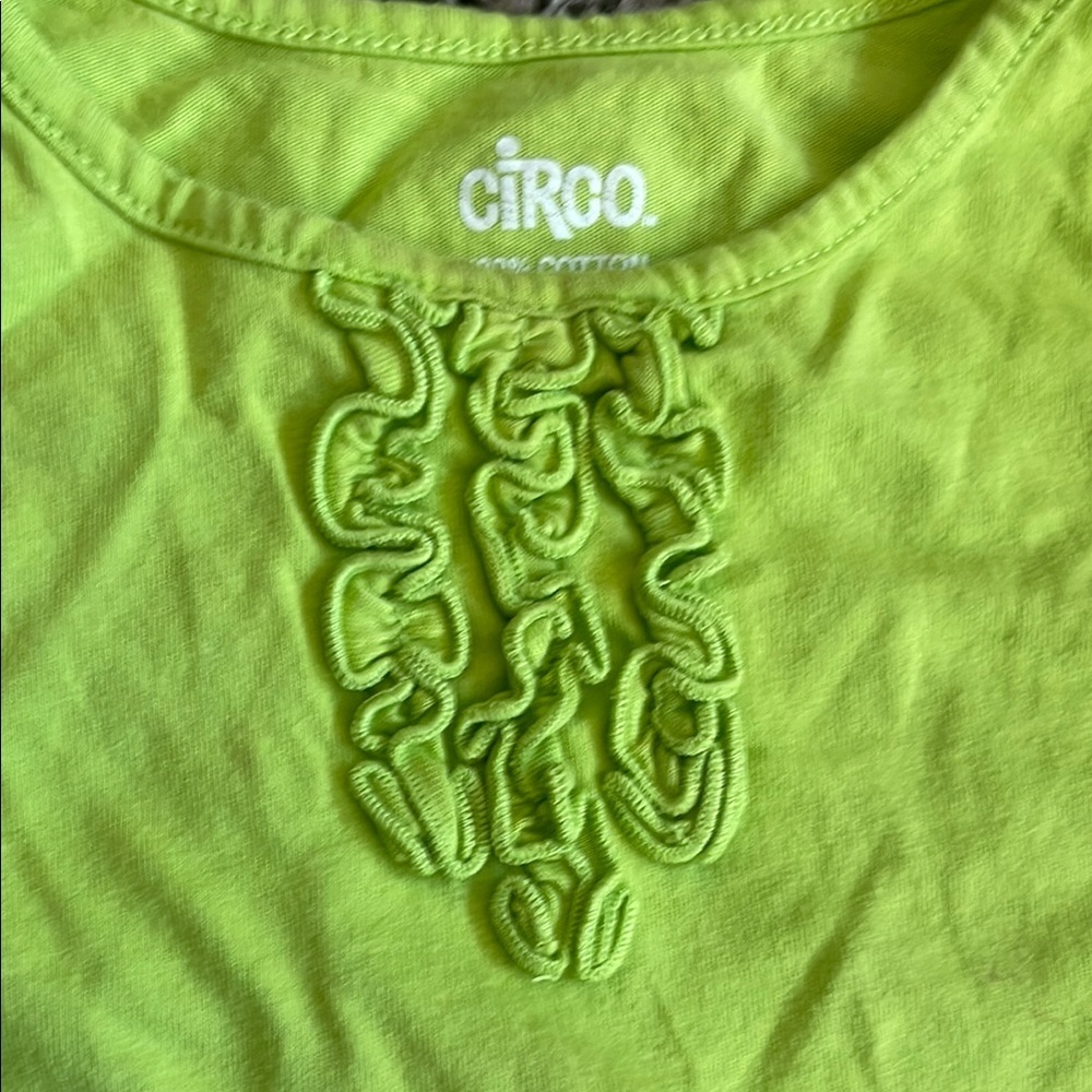 Circo Lime Green Tank Top and Carters Red Heart Girls Leggings - Picture 3 of 9
